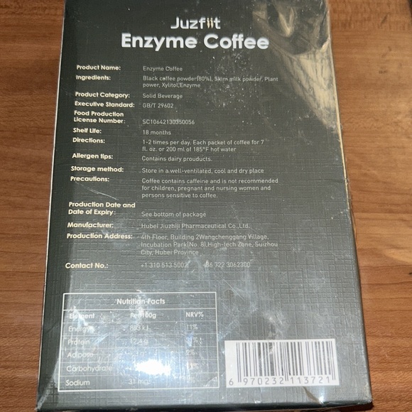 juzfit Kitchen Juzfit Enzyme Coffee 7 Packets Poshmark